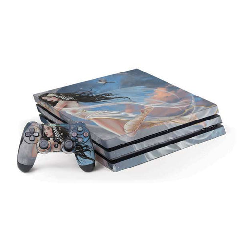 Fairy on Moon with Birds by Nene Thomas PlayStation PS4 Skins